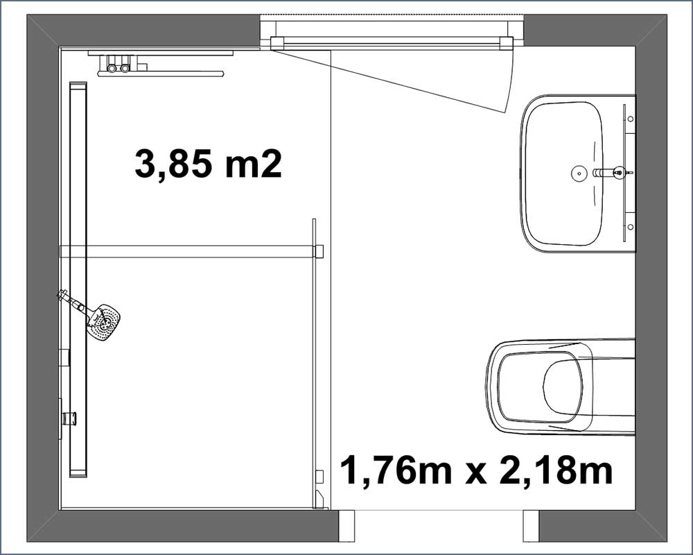 Bäder kleiner als 4qm